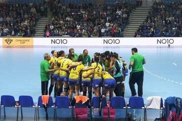 El Rocasa Gran Canaria, más cerca del título tras superar en un gran partido al Pogon Szczecin (23-30) (Foto TA)